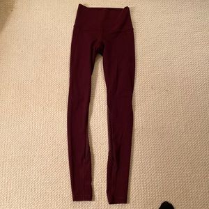 Lululemon Wunder Under High rise with mesh detail Size 4